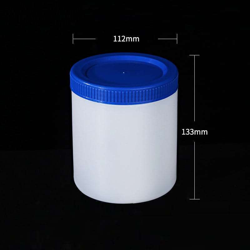 Wide-neck jar, plastic HDPE, capacity 250 ml to 1.000 ml