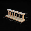 Wooden test tube stand, Diameter 21 mm, slots 6 to 12