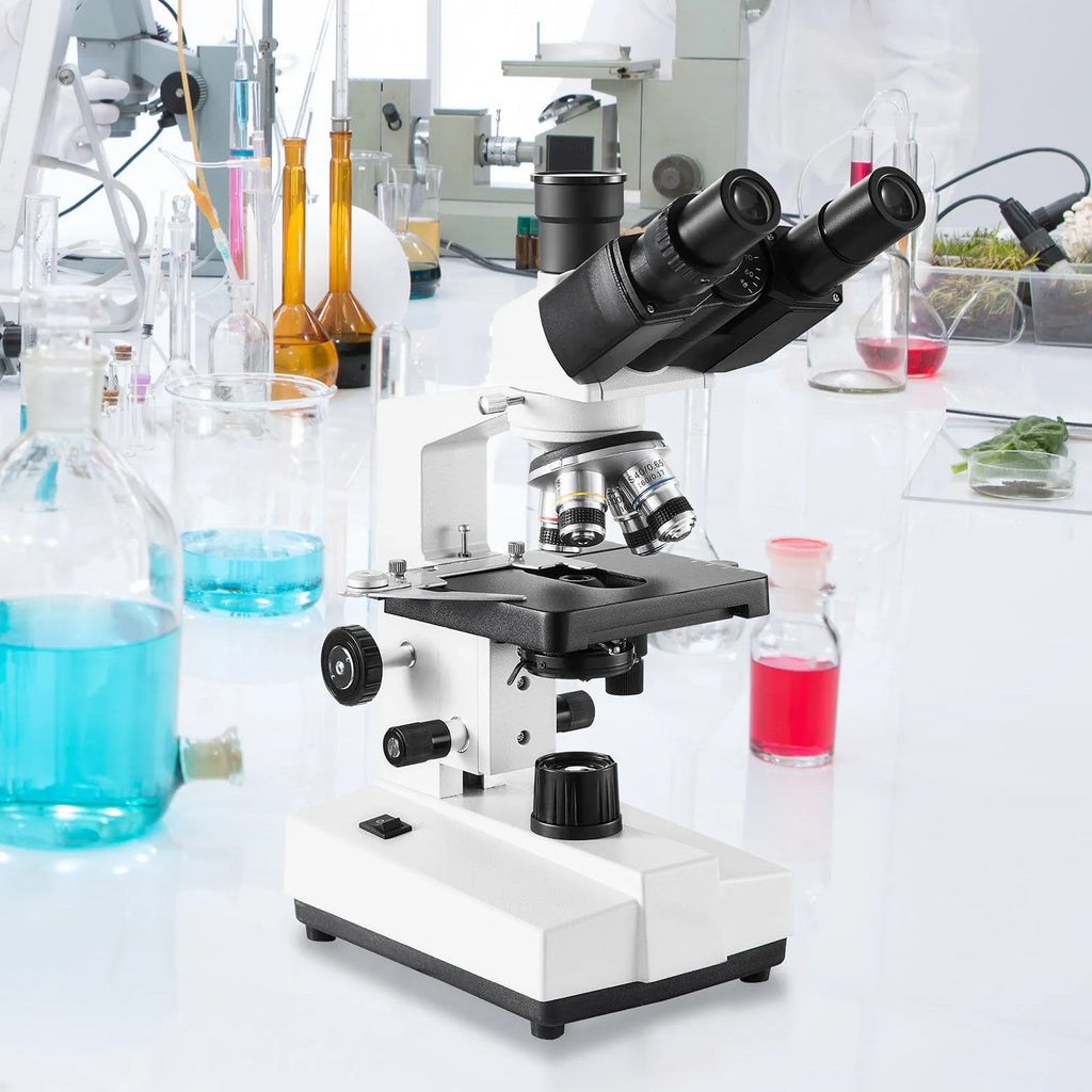 40X-5000X Magnification Trinocular Compound Lab Microscope