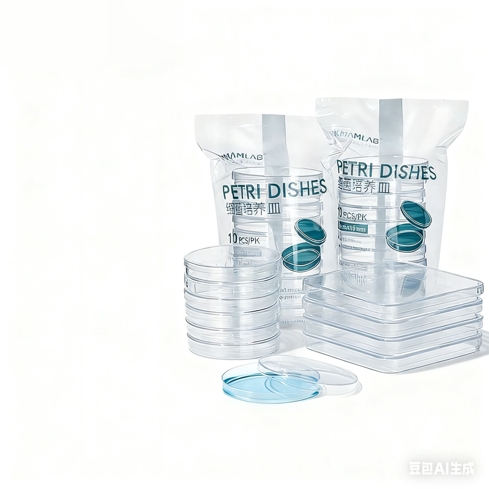 Biological Disposable 90mm Square Plastic Petri Dish Sterile 2-3-4 Split Plate 60mm