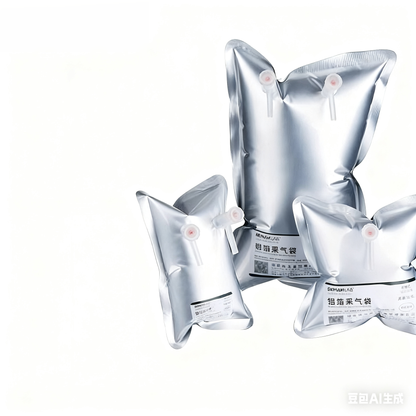 Large Capacity Aluminum Foil Gas Sampling Bag, Single/Double Valve Gas Collection Bag, Laboratory