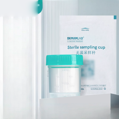 Disposable Plastic Screw-Mouth Covered Sample and Specimen Cups Biological Sterile