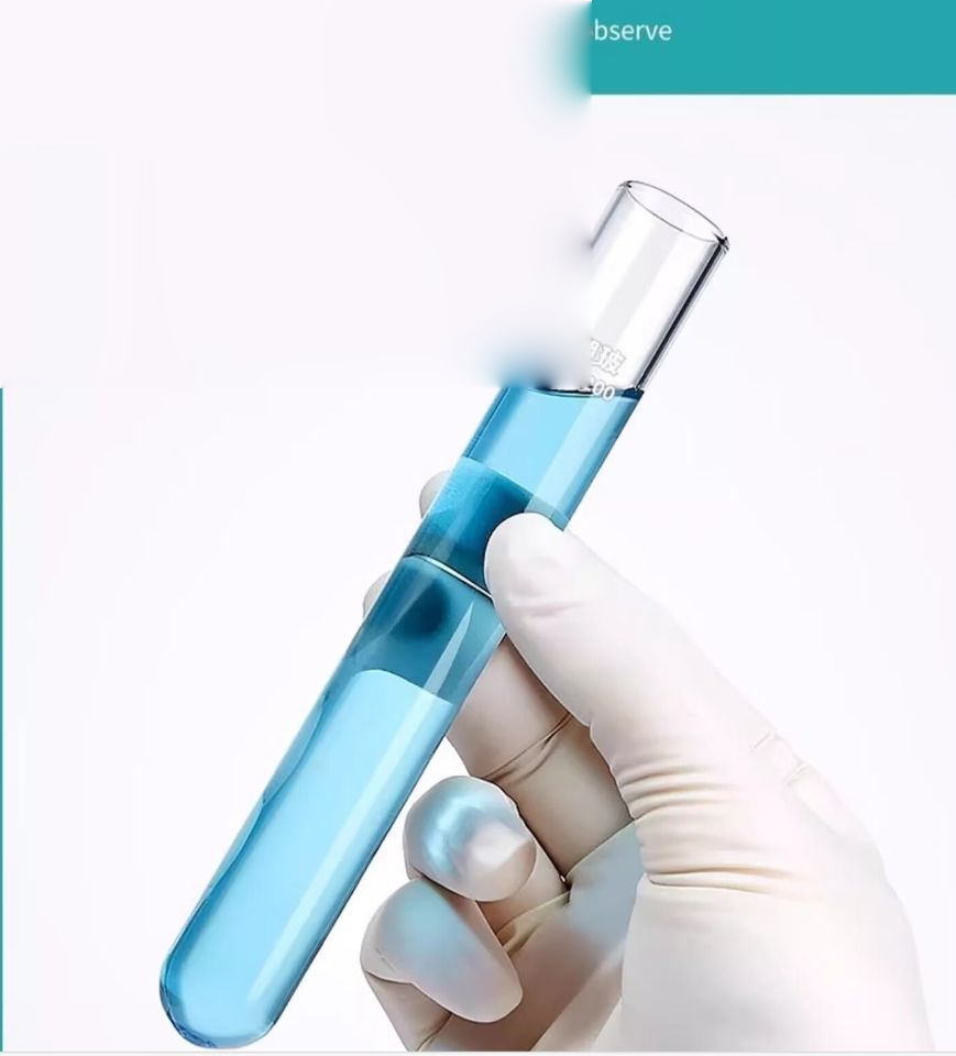 And Custom Round Bottom Flat Neck High Borosilicate Glass Test Culture Tube in Different Sizes