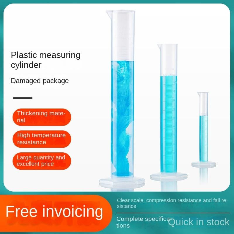 Large Capacity Transparent Plastic Measuring Cylinder 100/500/250/1000ml Graduated Cylinder