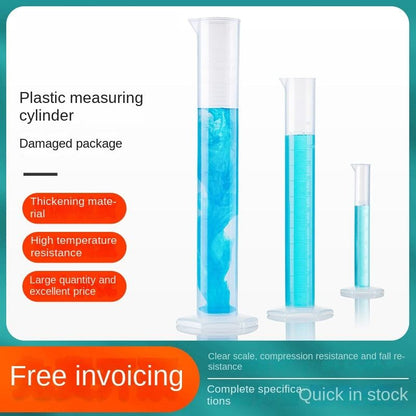 Large Capacity Transparent Plastic Measuring Cylinder 100/500/250/1000ml Graduated Cylinder