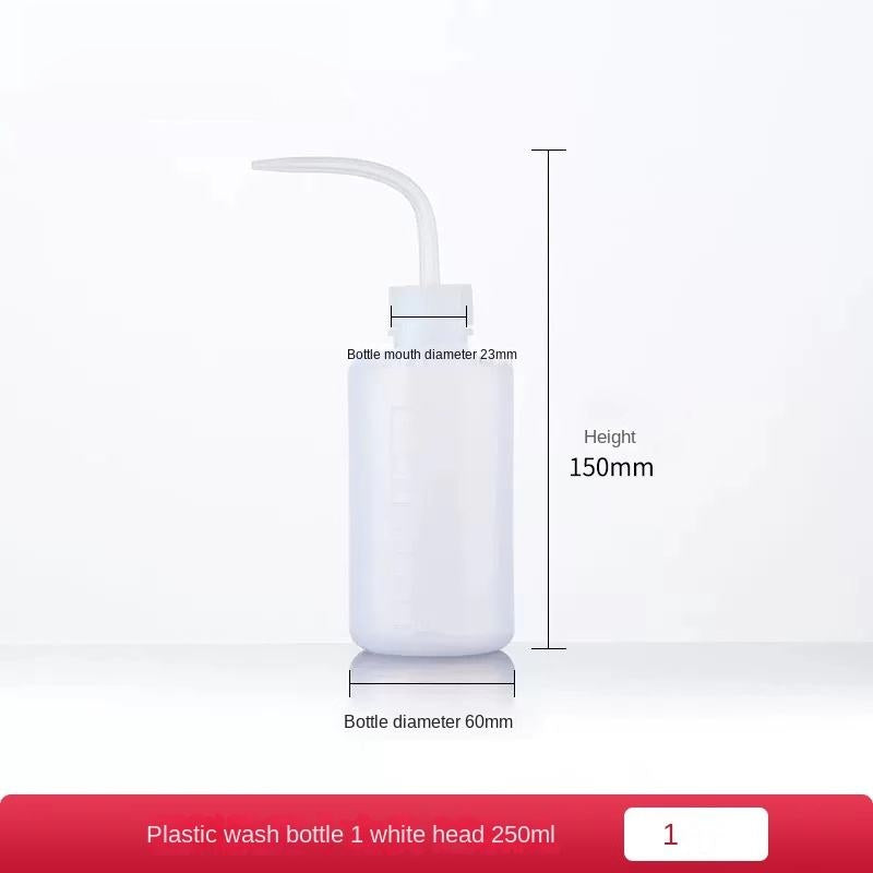 Plastic Safety Laboratory Bottles with White Red Head Mouth Elbow Washing for Methanol Ethanol