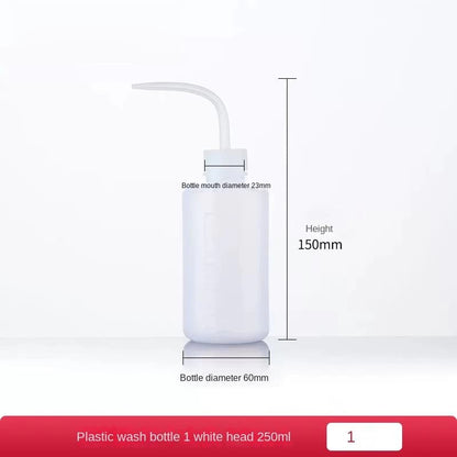 Plastic Safety Laboratory Bottles with White Red Head Mouth Elbow Washing for Methanol Ethanol