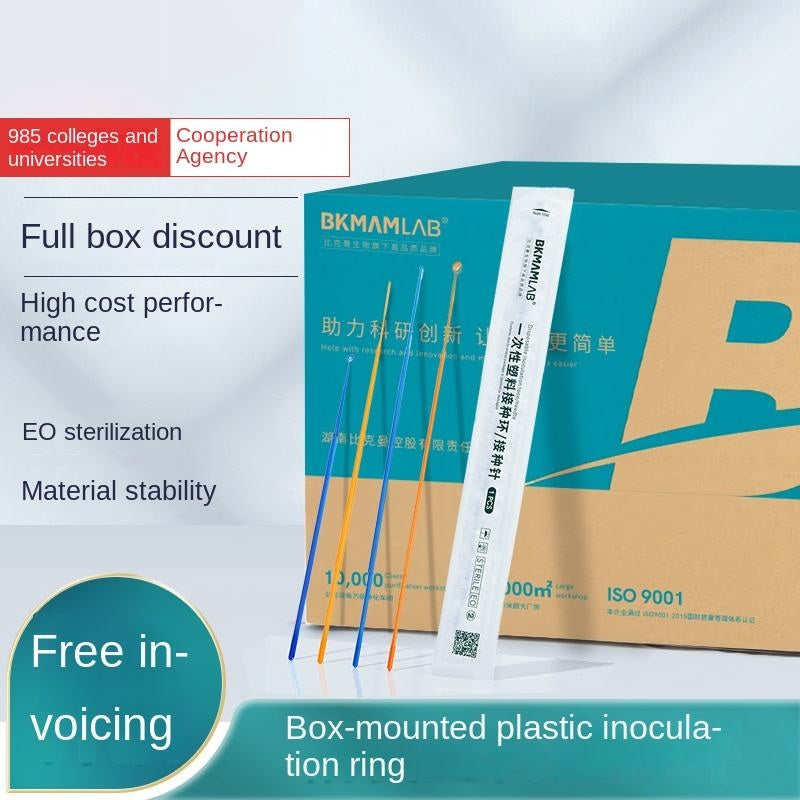 1ul 10ul Disposable Sterile Plastic Inoculation Ring Double-Headed Inoculation Loop Inoculation