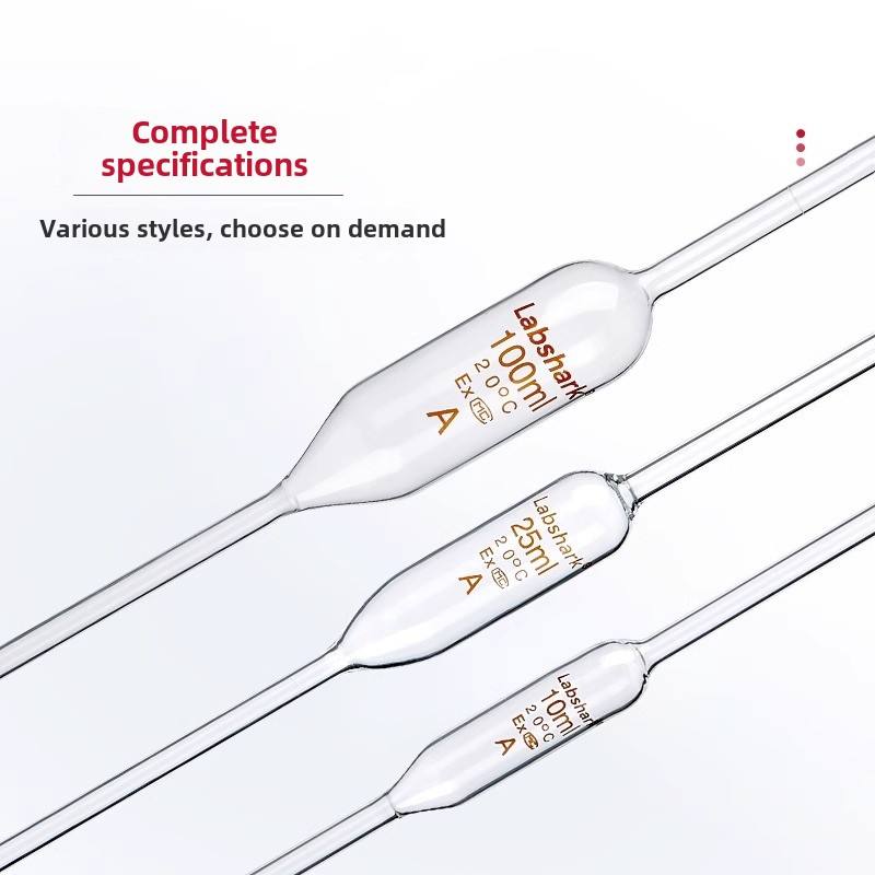 Pipettes Thickened Glass Dropper Fat Belly Straw 10ml/25ml/50ml/100ml Single Standard Pipette Scale