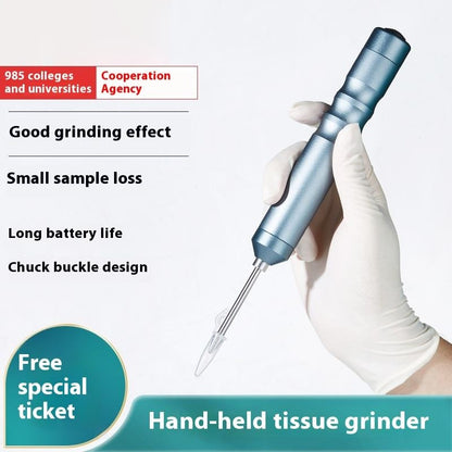 Portable Electric Tissue Grinder Handheld Small Lab Supply for Homogeneous Breaking