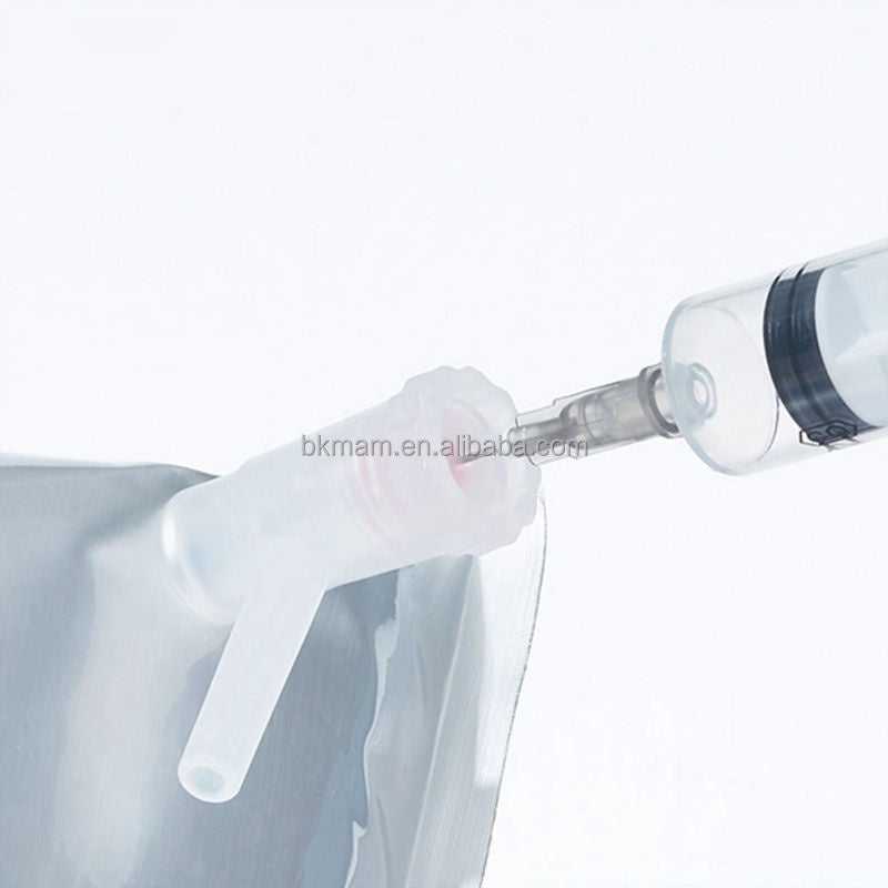 Single Double Valves Odor Gas Bag Aluminium Foil Gas Sampling Bag 0.1l-10l