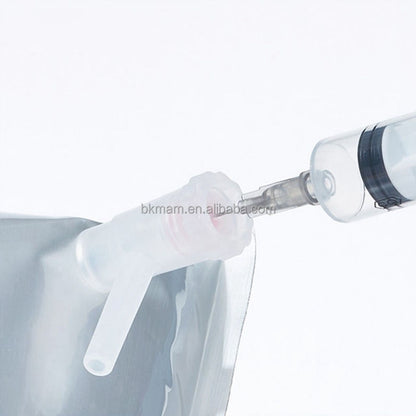 Single Double Valves Odor Gas Bag Aluminium Foil Gas Sampling Bag 0.1l-10l