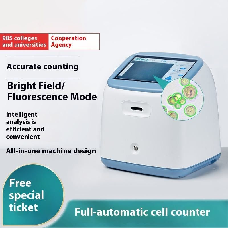 Bio-Automatic Fluorescent Brightfield Hemocytosperm Counter for Laboratories Digital Controls