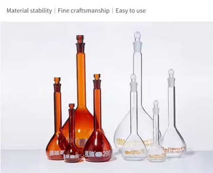 Class a Laboratory Transparent Volumetric Flask 5ml to 2000ml Beakers