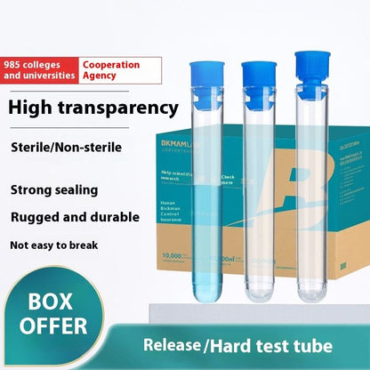 Biological Radiocontrol Box Disposable Transparent Sterile Flow Cytometer Tube PS Hard for Test Tube