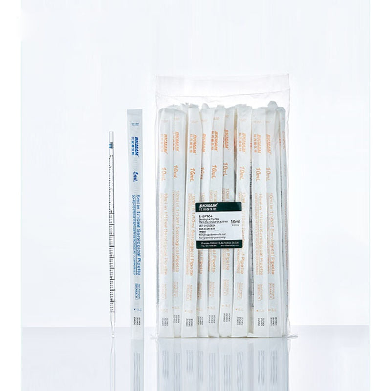 Laboratory 1-25ml Pipette PS Graduated Liquid Pipette Sterile Non Pyrogenic Serological Pipette
