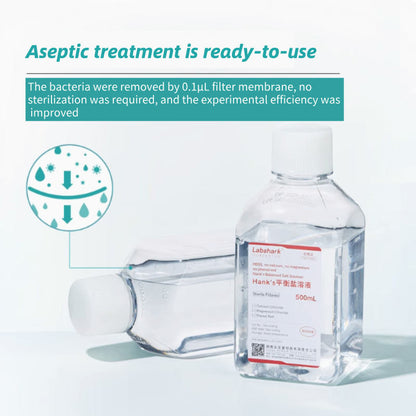 HBSS Buffered Hank's Balanced Salt Solution Phenol Red Free for Calcium-Magnesium Cell Culture