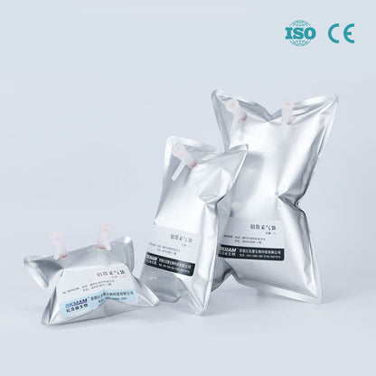Biotech Single & Double Valve Odor Gas Sampling Bag 0.1l-15l Range Aluminum Foil