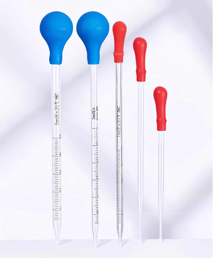 Adjustable Laboratory Pipettes Transparent Brown Small Glass Rubber Head Pipette 90 100 120 150 180