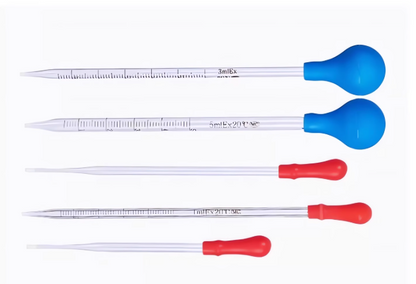 Adjustable Laboratory Pipettes Transparent Brown Small Glass Rubber Head Pipette 90 100 120 150 180