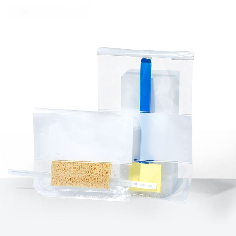 Plastic Sampling Bag with Handle Biological Sterile Sponge Compatible