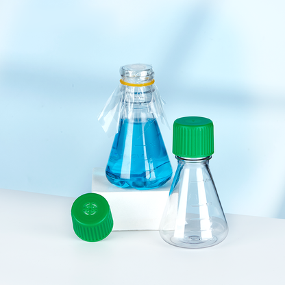 Sterile 125/250/500ml Conical Plastic Culture Bottle Biological Bacterial Cell Shake Bottle