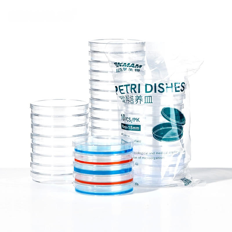 Sterile 90mm Disposable Plastic Culture Dishes Square Flat Laboratory Use Bacterial Culture Plates