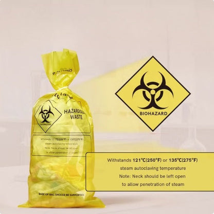 Autoclavable Biohazard Bags High-Temperature and High-Pressure Sterilization
