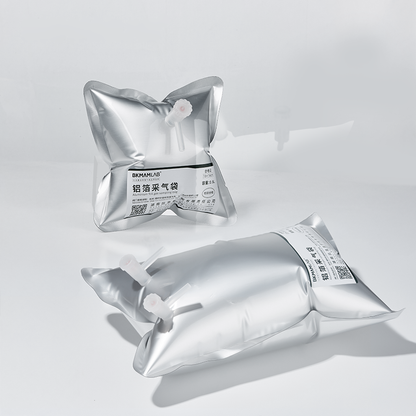 Biotech Single & Double Valves Gas Sampling Bag 0.1l-15l Range Aluminum Foil Gas Sampling Bag