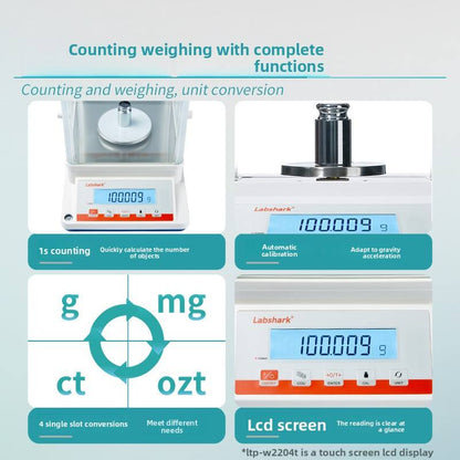 One Thousandth Jewelry Scale Digital Analytical Balance for Laboratories 0.001 Grams 0.1 Mg