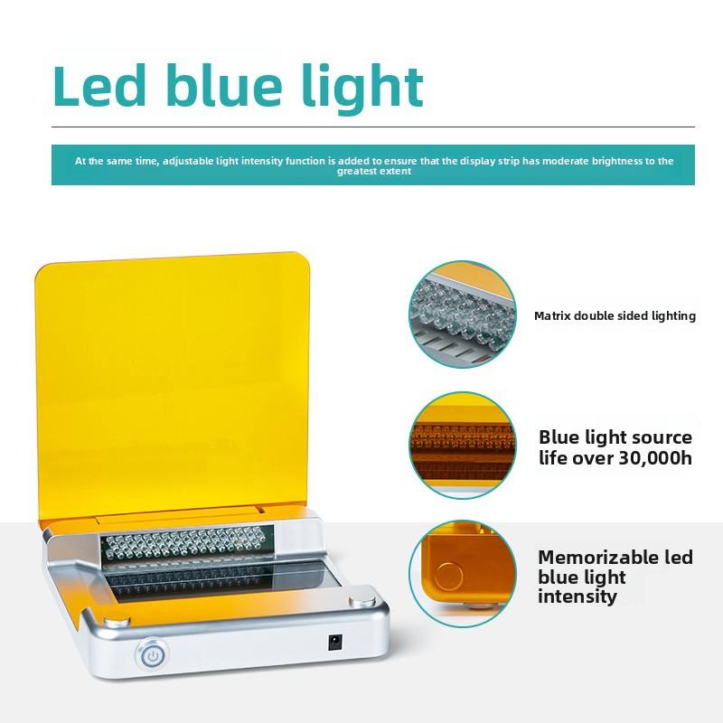 LED Blue Light Gel Imaging Nucleic Acid Protein UV Projector Laboratory Supplies Gel Curing Lamp