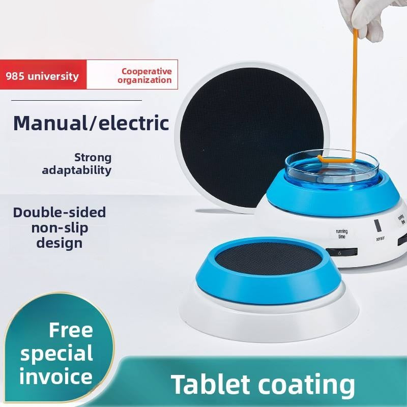Electric Double-Sided Rotating Workbench Manual Flat Coating Apparatus Bacteria Culture Dish