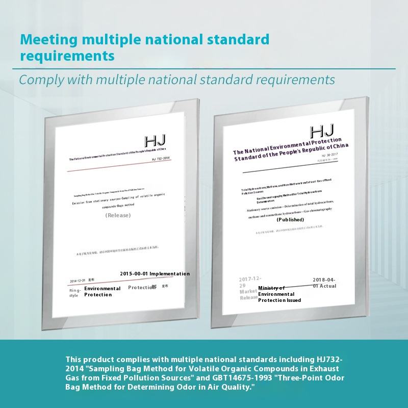 Non-Methane Total Hydrocarbons (vocs) Exhaust Gas Sampling Tank Negative Pressure Testing Equipment