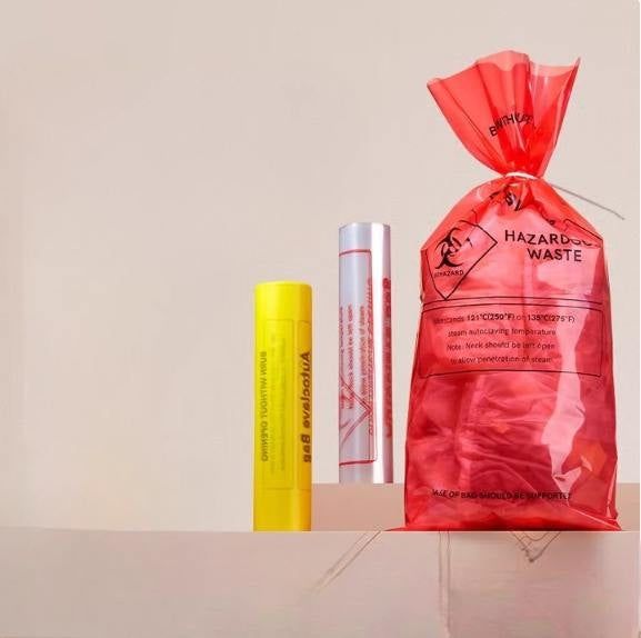 PE PP Lab Bio Hazardous Autoclavable Collection Bag Thickened Waste Disposal Waste Bag