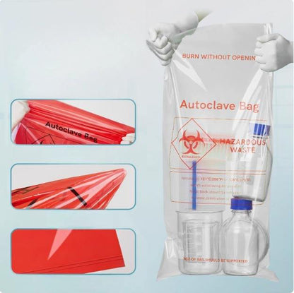 PE PP Lab Bio Hazardous Autoclavable Collection Bag Thickened Waste Disposal Waste Bag