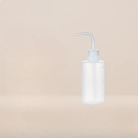 Plastic Safety Bottle with Graduated Red & White Head Curved Spout for Ethanol Cleaning Laboratory