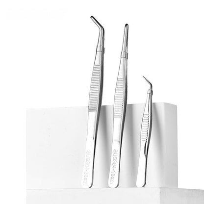 Straight Head Elbows Lab Supplies 304 Stainless Steel Tweezers