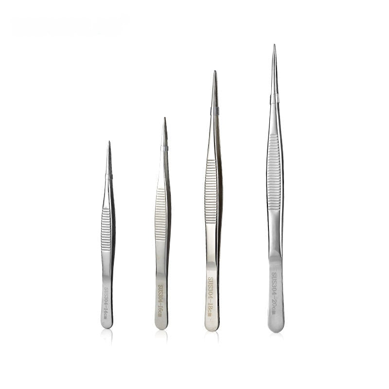 Straight Head Elbows Lab Supplies 304 Stainless Steel Tweezers