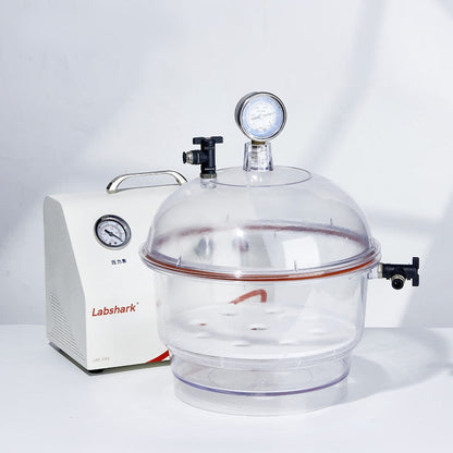 Transparent Plastic Vacuum Drying Dish Kettle Tank Vacuum Pump Desiccator