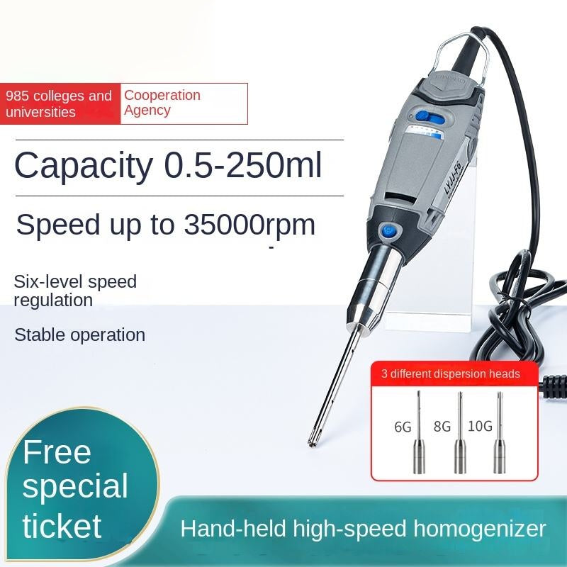 High-Speed Handheld Laboratory Disperser Emulsified Tissue Mixer for Homogenizing
