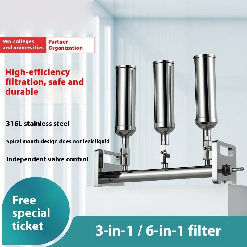 24-Well Vacuum Filtration Manifold | 0.22μm PTFE Membrane | Autoclavable 121°C | for HPLC/EPA