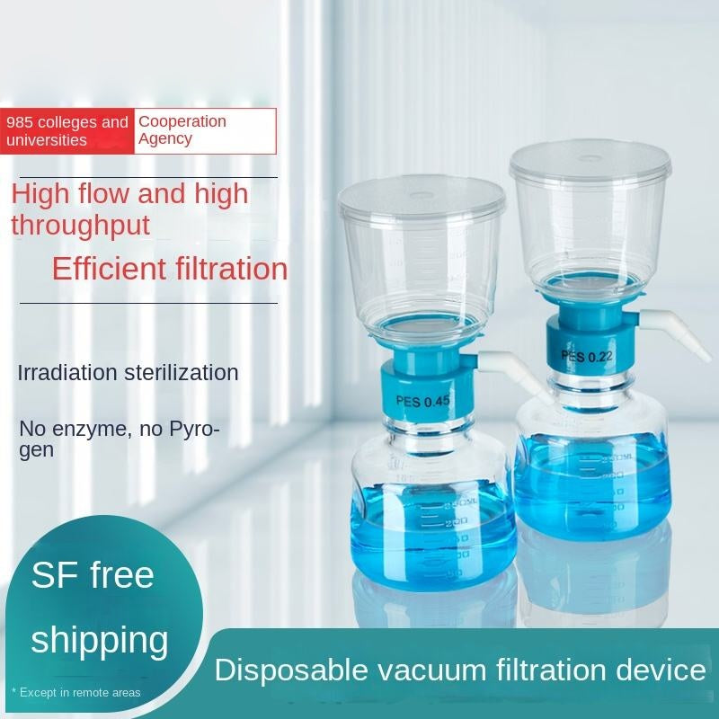 Independent Upper Cup Vacuum Sterilization Filter Biological Disposable PES Membrane