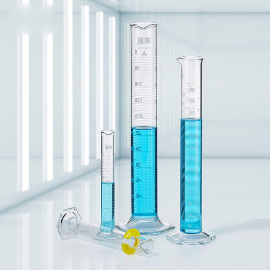 Glassware Boro Glass Hexagonal Base Glass Measuring Cylinder