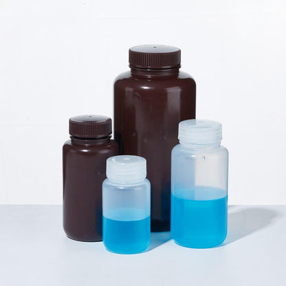Lab HDPE PP Wide-Mouth Reagent Bottle Transparent/Brown Reagent Bottle