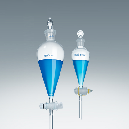 High Borosilicate Glass Funnel 60-2000ml Pear-Shaped Separating Funnel