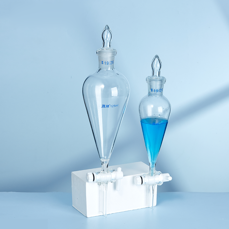 High Borosilicate Glass Funnel 60-2000ml Pear-Shaped Separating Funnel