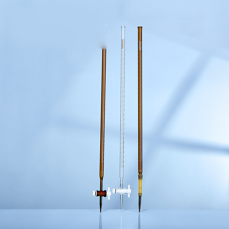 Lab Glassware 10ml Burette Acid Alkaline Brown Burettes