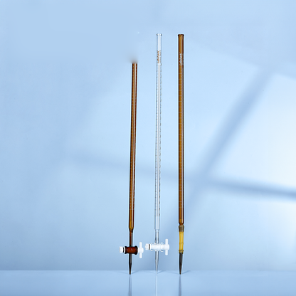 Lab Glassware 10ml Burette Acid Alkaline Brown Burettes