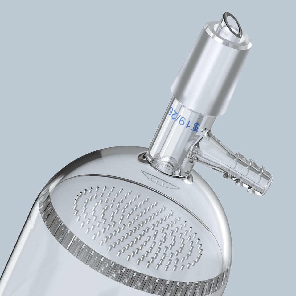 Glass XB Triangular Filter Funnel 60/75/90/100mm Standard Plug Solvent Filter Porous Plate Glass
