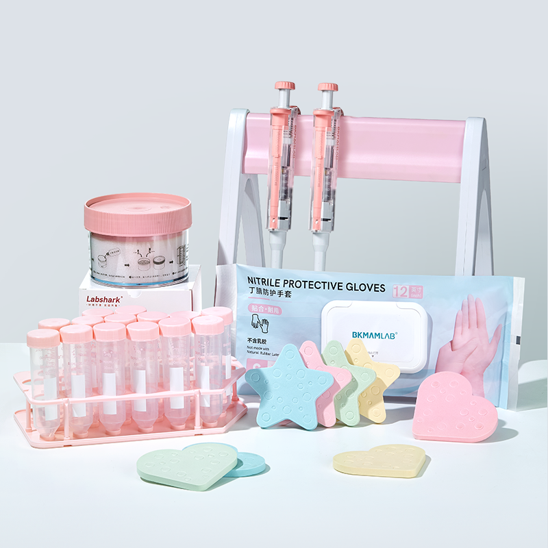 Pink Gloves Centrifuge Tube Rack Pipette and Pipette Rack Color Water Floating Program Cooling Box